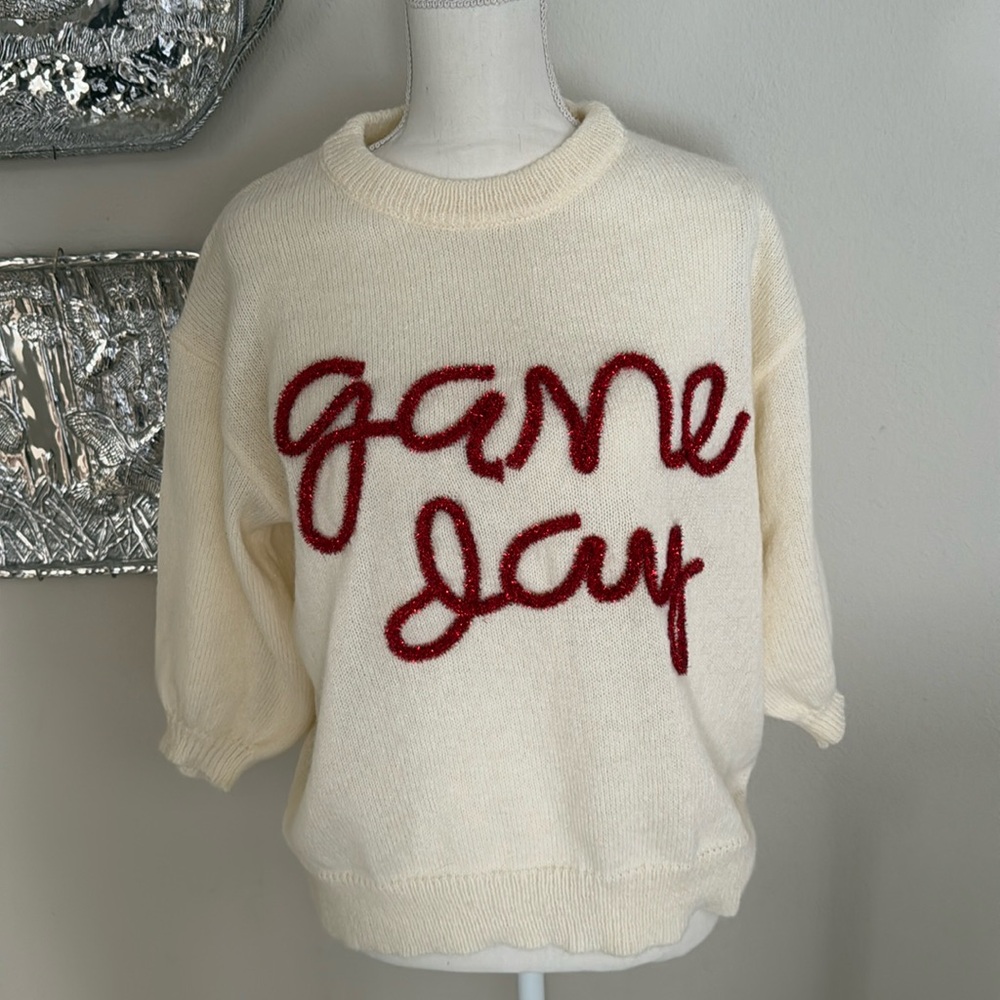 Bibi Game Day Tinsel Sweater